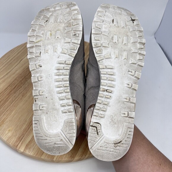 New Balance 574 Gray Pink Dust Shoes Running Womens Size 7.5 WL574FSC - Picture 8 of 9